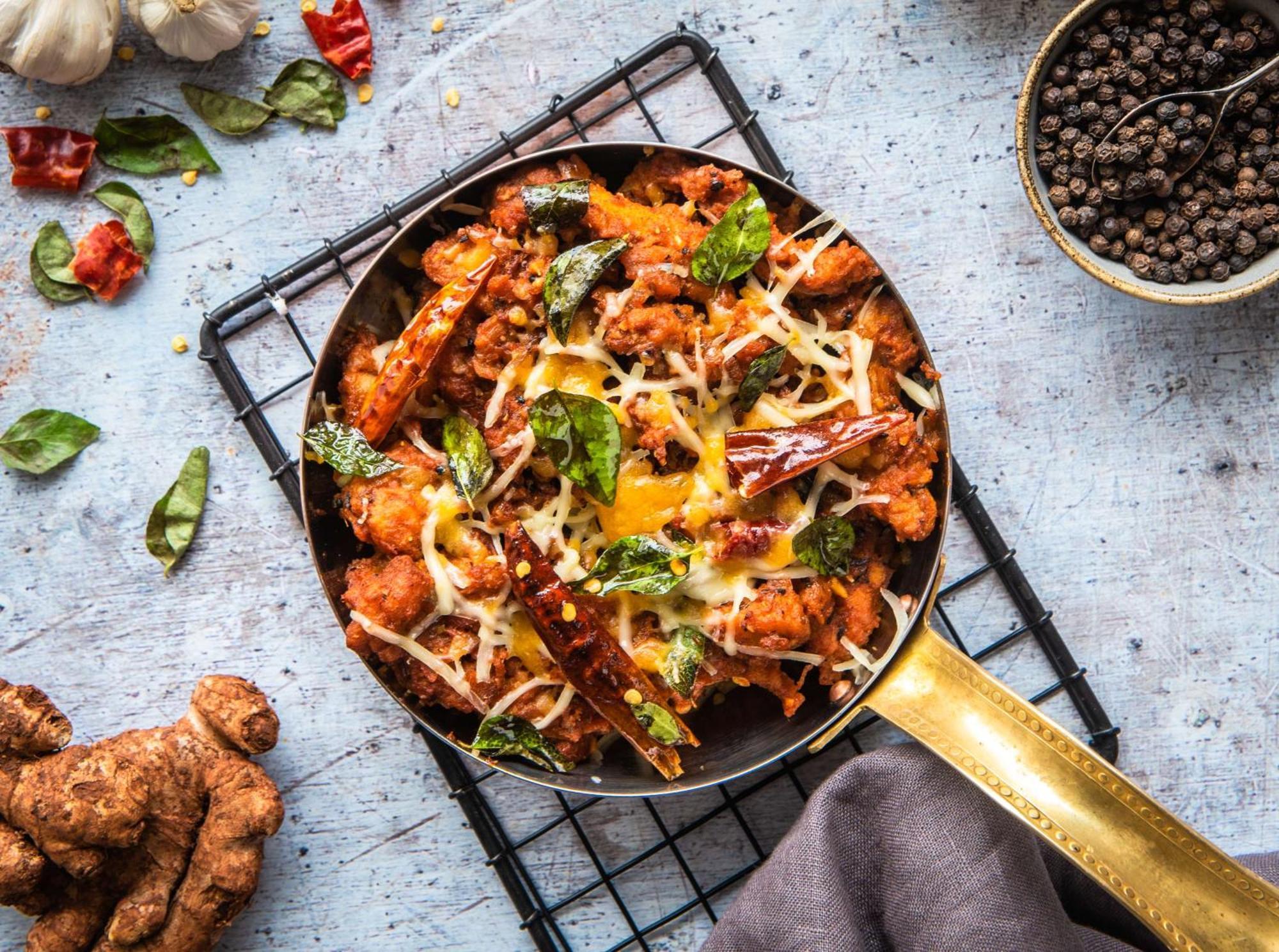 海得拉巴班哈拉山凯悦嘉轩酒店 外观 照片 A pan of paneer bhurji